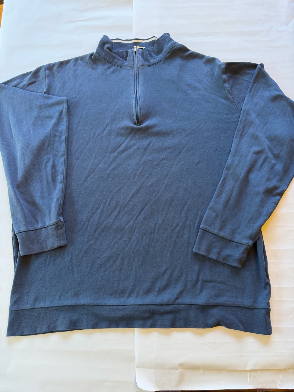 Peter Millar Blue Quarter-Zip Pullover Size XL